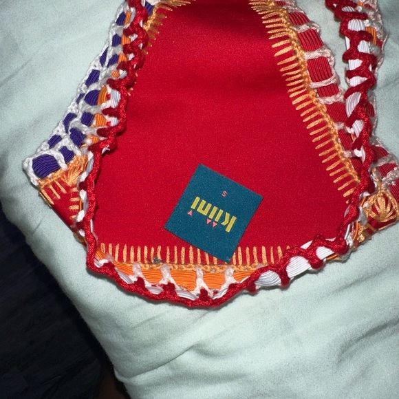 KIINI Red Bikini with Orange and Purple Trim - Picture 5 of 5